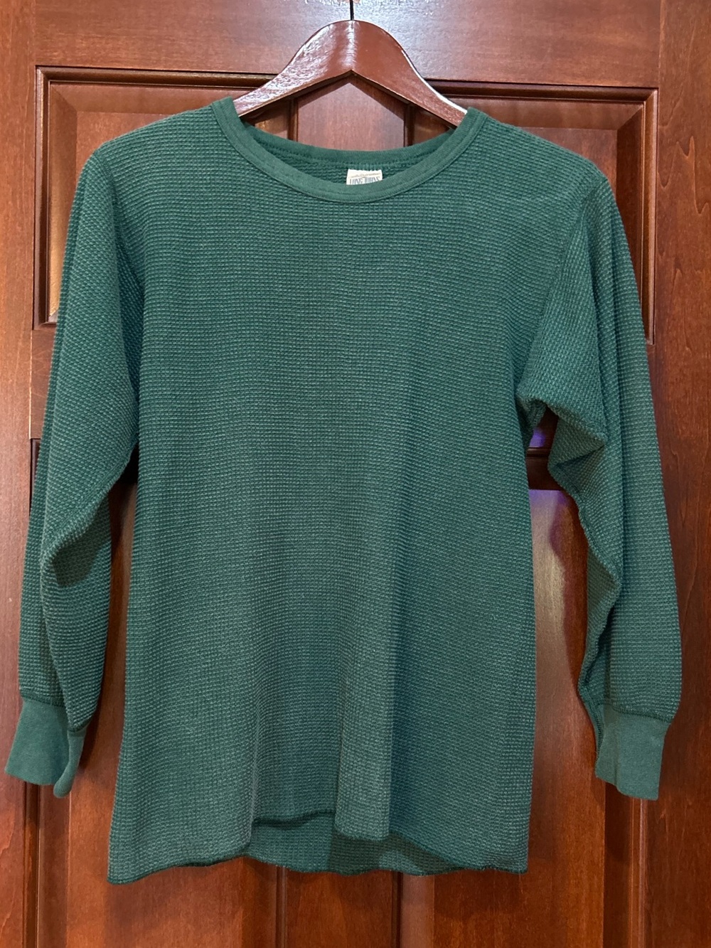 Vintage Morgan Mills Long Johns XL 46-48 Green Waffle Knit Thermal USA Made